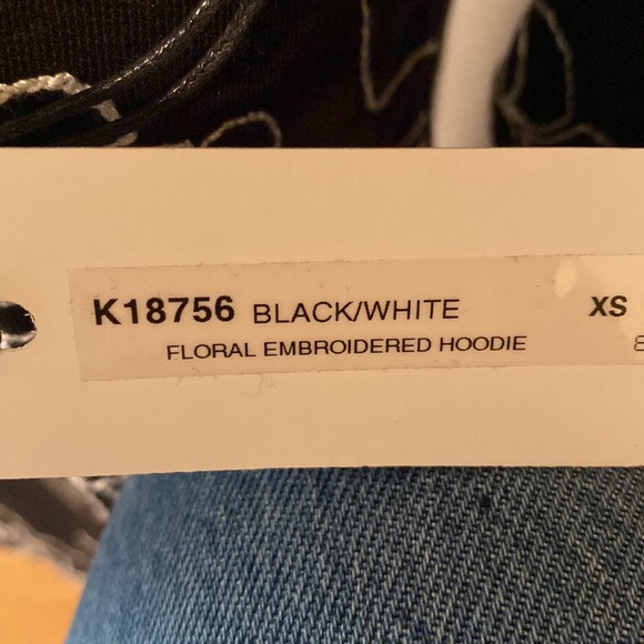 White + Warren Embroidered Floral Hoodie - Picture 5 of 6